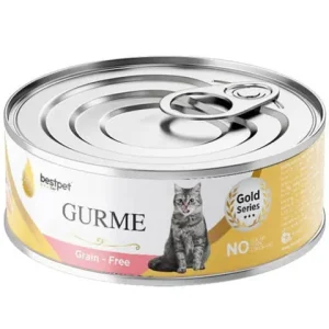 BestPet Gurme Grain Free Sterilized Cat Wet Food Can with Salmon 100g