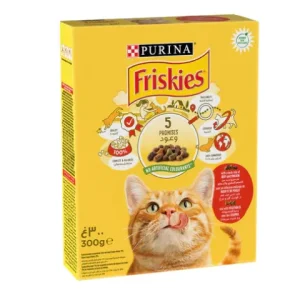 PURINA Friskies with Beef and Vegetables Dry Cat Food 300g